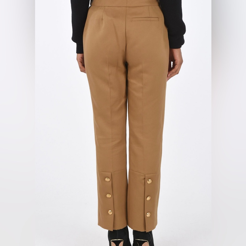 TORY BURCH
JEWEL BUTTON HIGH WAIST CROPPED PANTS